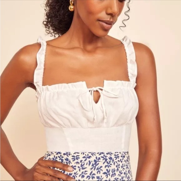 Reformation Linen Top - Picture 1 of 6